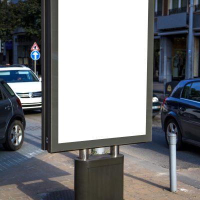 Empty billboard with copy space